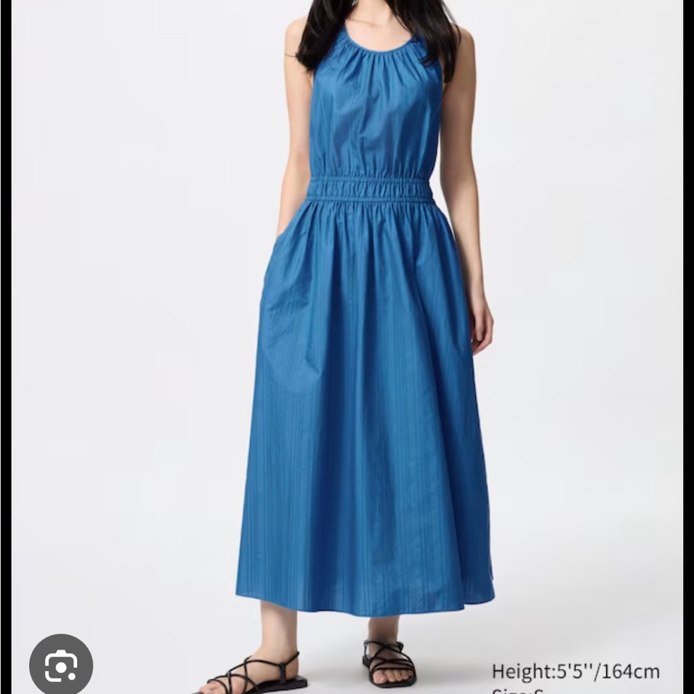 long light pink dress with sleeves Opal Sleeve Maxi - US 4 Midnight Blue Linen Maxi waist 23.6 in sleeved-gown Color:TIE-DYE NAVY